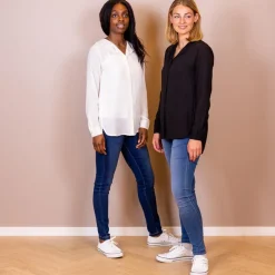 Clearance Steenholt Clara Dame Bluse - Jet Black