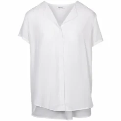 Online Steenholt Clara Dame Kortærmet bluse - Bright White