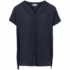 Sale Steenholt Clara Dame Kortærmet bluse Plus Size - Navy