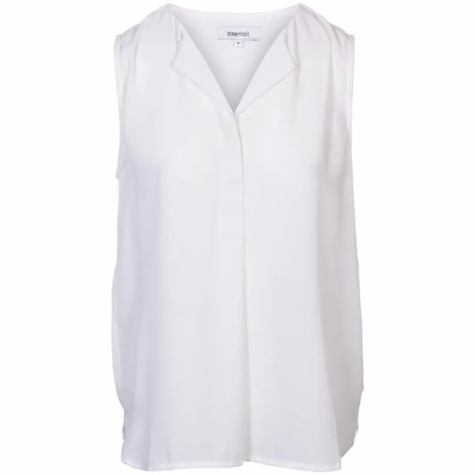 Sale Steenholt Clara Dame Top - Bright White