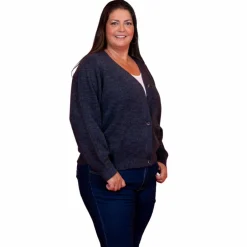 Sale Steenholt Gora Dame Cardigan Plus Size - Blue Nights