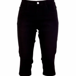 Steenholt Grace Dame Capri Plus Size - Black Denim