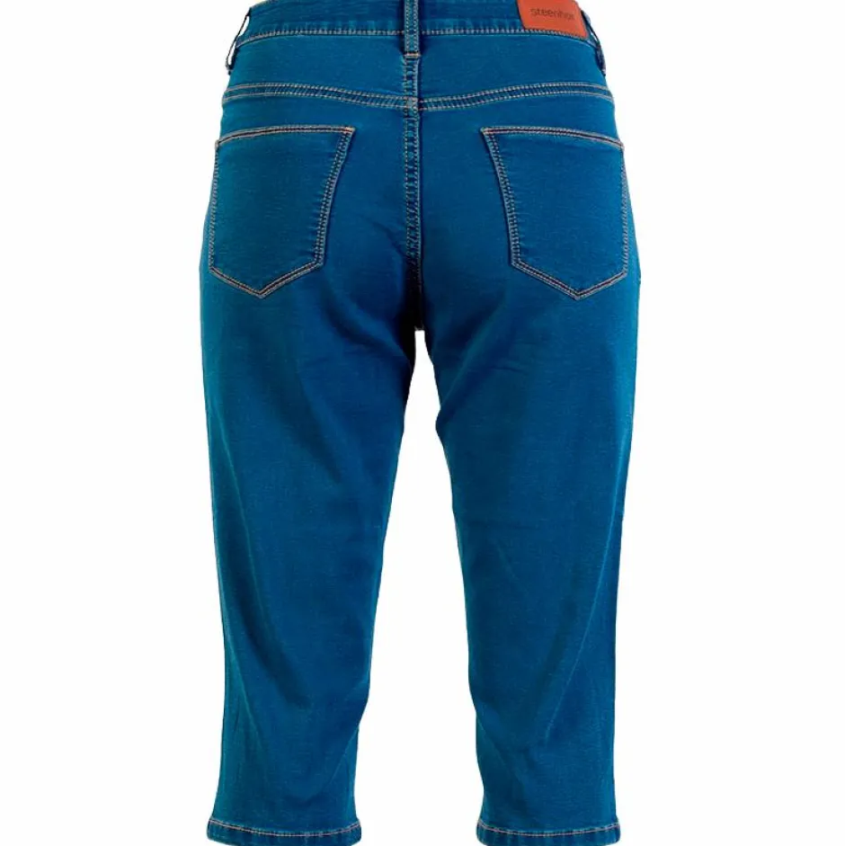 New Steenholt Grace Dame Capri Plus Size - M. Light Blue Denim