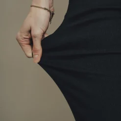 Steenholt Grace Dame Jeans m. stretch Plus Size - Black Denim