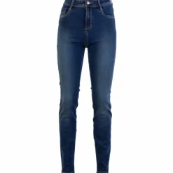 Outlet Steenholt Grace Dame Jeans m. stretch - Blue Denim
