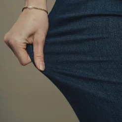 Outlet Steenholt Grace Dame Jeans m. stretch - Blue Denim