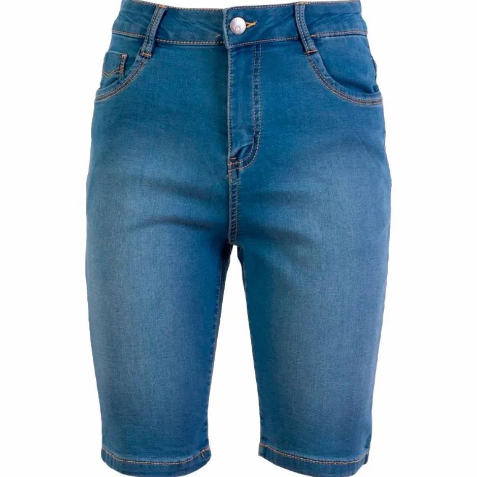 Steenholt Grace Dame Shorts - M. Light Blue Denim