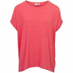 Outlet Steenholt Joan Dame T-shirt Plus Size - PARADISE PINK