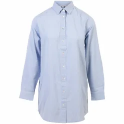 Outlet Steenholt Linett Dame Skjorte i hørmix - Sky Blue