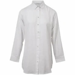 Online Steenholt Linett Dame Skjorte i hørmix - Bright White