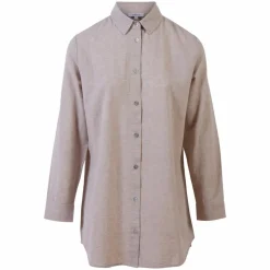 New Steenholt Linett Dame Skjorte i hørmix Plus Size - Woody