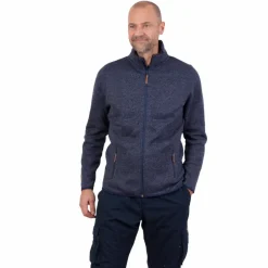Sale Steenholt Ocean Herre Fleecejakke - Melange Blue