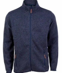 Online Steenholt Ocean Herre Fleecejakke Plus Size - Melange Blue