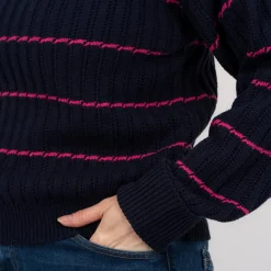 Outlet Steenholt Olivia Dame Striktrøje - Navy