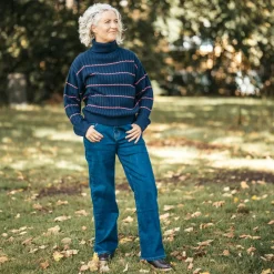 Outlet Steenholt Olivia Dame Striktrøje - Navy