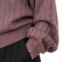 Outlet Steenholt Olivia Dame Striktrøje Plus Size - Flint