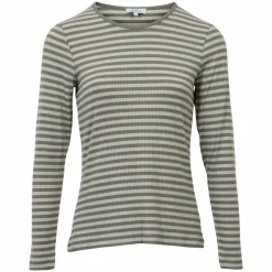 Best Steenholt Rosita Dame Langærmet t-shirt - Vetiver