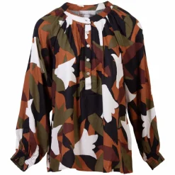 Vanting Dame Bluse Plus Size - Print 8