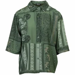 Best Vanting Dame Kortærmet skjorte - Khaki