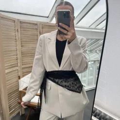 Vanting Dame Tørklæde - Black