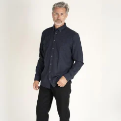 Best Vito Barny Herre Skjorte - Dk.navy mix