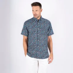 Best Vito Jude Herre Kortærmet skjorte - Star Blue