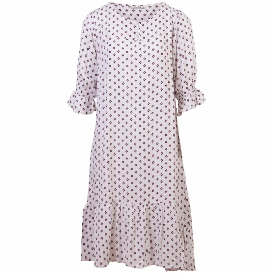 Best ZbyZ Dame Kjole Plus Size - White