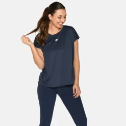 Zebdia Dame Trænings t-shirt - Navy